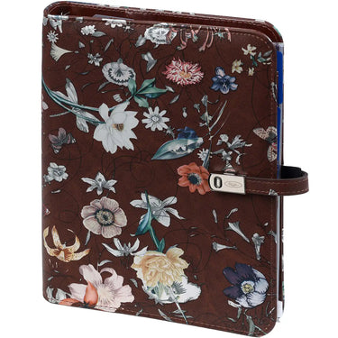 1011-31 A5 organizer Sea of flowers brown including agenda 2025